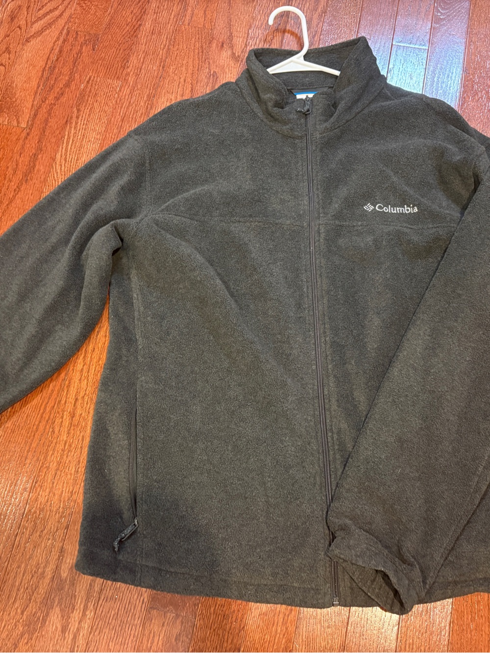 Columbia Men's Charcoal Gray Full-Zip Fleece Jacket
